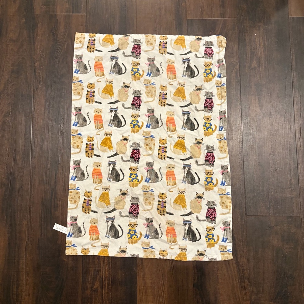 Danica Jubilee Feline Fine Cat Print Dish Towel Cotton